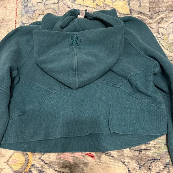 Lululemon Xs/s Teal  scuba half zip - Image 3