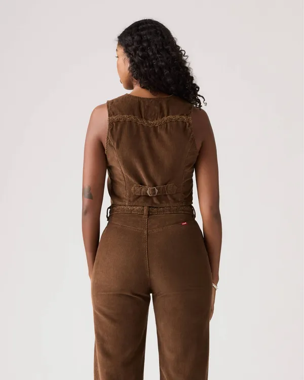 Levi's SET Ribcage Wide Leg Braided Women's Set- Brown - Image 3