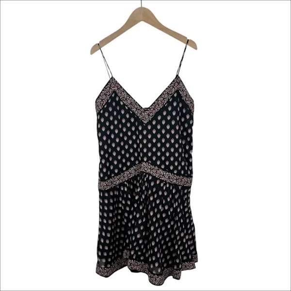 NWT Abercrombie & Fitch V-Neck Sleeveless Mini Skort Dress Black & Pink Small T - Image 2