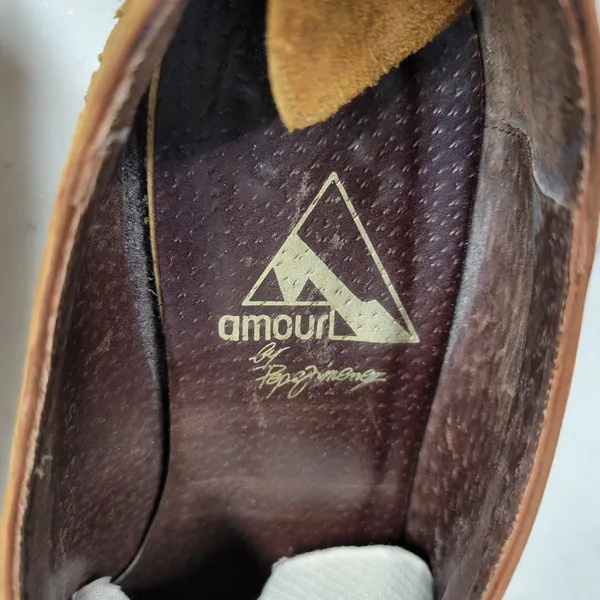 Amoura Papa Jimenez Mule Bootie Shoes Women 7.5 Brown Woven Slip On Pointed Toe - Image 8