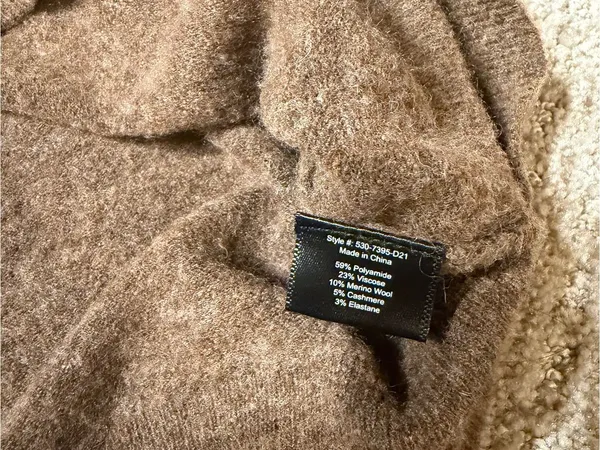 Jenni Kayne Brown Oversized Light Weight Sweater size small - Image 5
