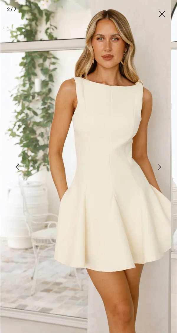 Pale Yellow Hello Molly Dress - Image 2