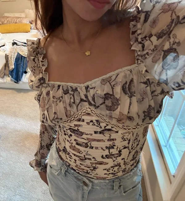 free people floral bodysuit - Image 4