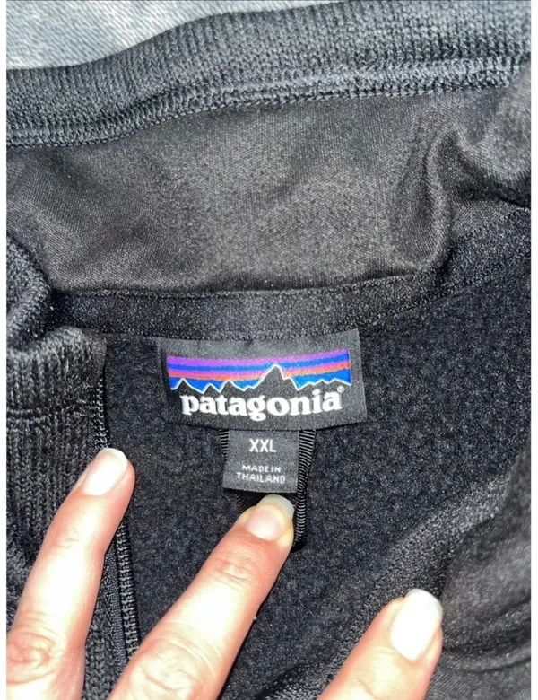Patagonia Men’s XXL Black 1/4 Zip Fleece Pullover Jacket - Image 2