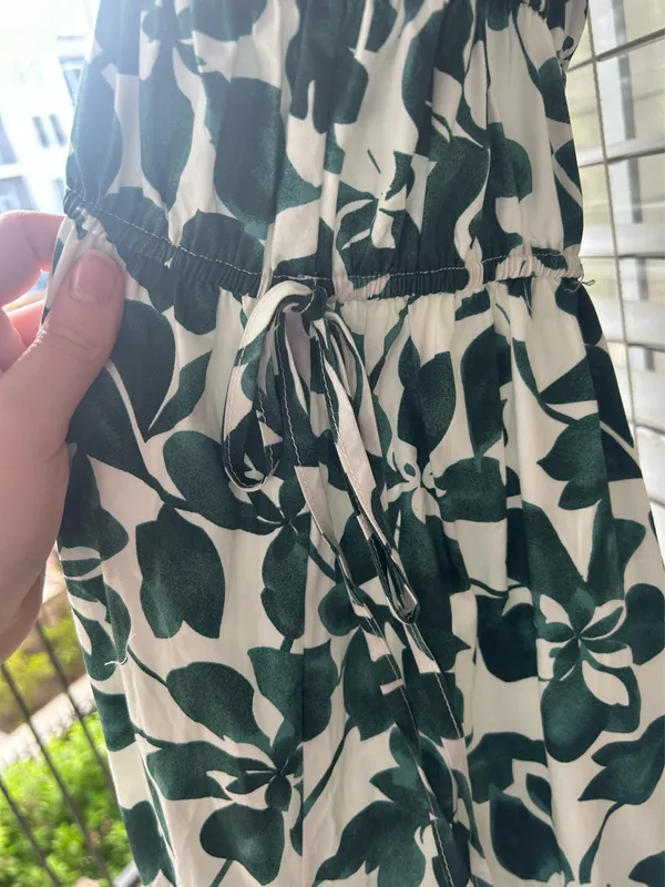 Moon River Green and white maxi dress floral - Image 7