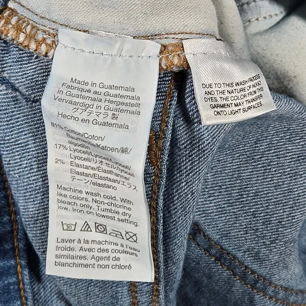 Madewell Blue Classic Straight Blue Cotton Stretch Jeans M3004 Womens 36‎ - Image 8