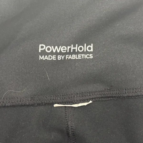 Fabletics PowerHold Black High Waisted Biker Shorts with Pockets Womens - Image 7