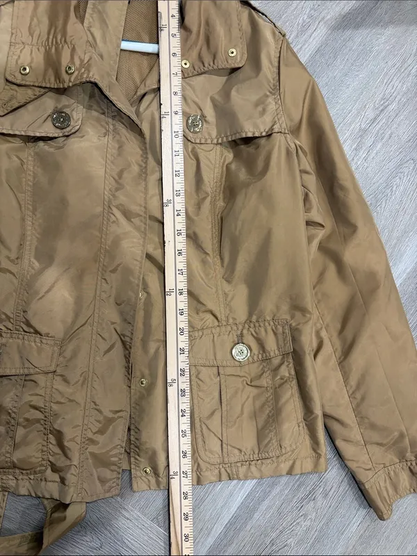 Jones New York Tan Utility Jacket Large - Image 6