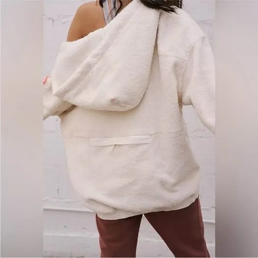 FP Movement Jacket Was She Pullover Fleece Ivory Cream Size Medium - Image 4