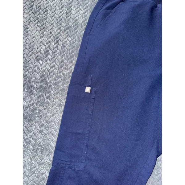 Figs Jogger Women Zamora Navy Blue‎ Taper Technical Scrub Size Medium Short - Image 3