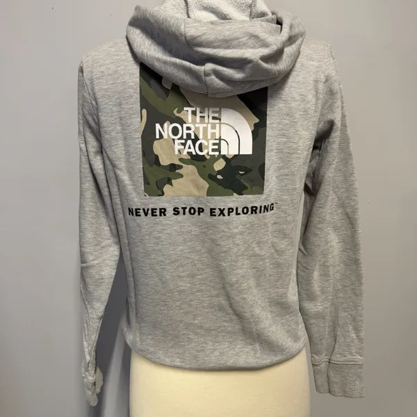 The‎ North Face Gray Pullover Hoodie Sweatshirt - Image 4