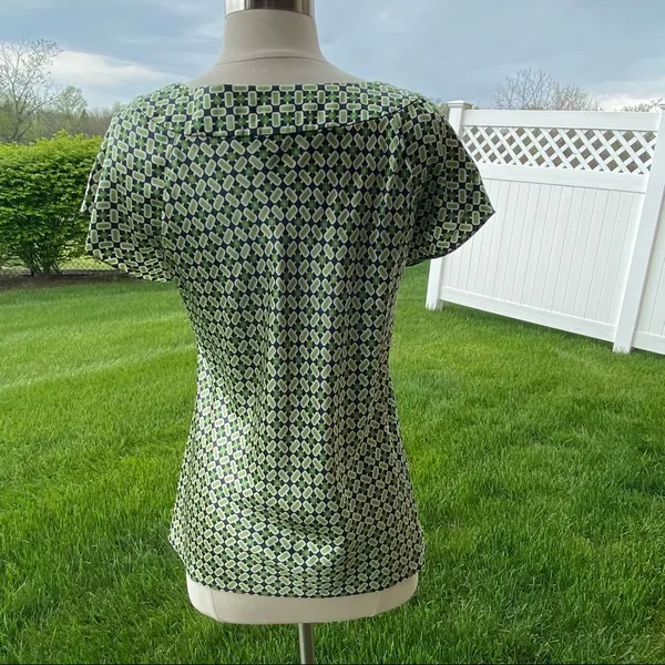 Banana Republic Square Neck Silk Blouse - Image 8