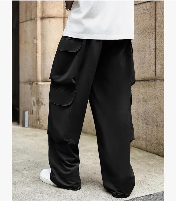 Zaful Men's Flat Pocket, Wide Leg Sweatpant Size M - Image 10