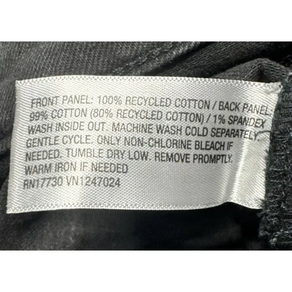 Women's Wild Fable High-Rise Straight‎ Jeans Black Wash Size 4/32" NWT - Image 4