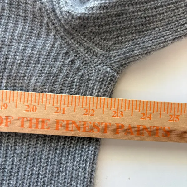 Quince Fisherman Sweater Women XL Grey Mongolian Cashmere Full Zip STIEC01 - Image 10