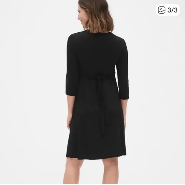 NWT Gap Maternity Black Dress - Image 5