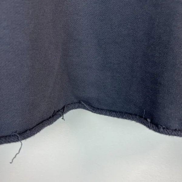 American Eagle Cropped Sweatshirt Women XL Charcoal Black Roll Hem Crop Crewneck - Image 12