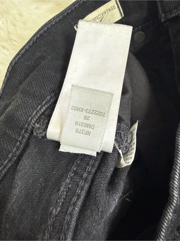 Madewell The Perfect Vintage Flare Jeans Size 28 Black Denim NF379 - Image 7