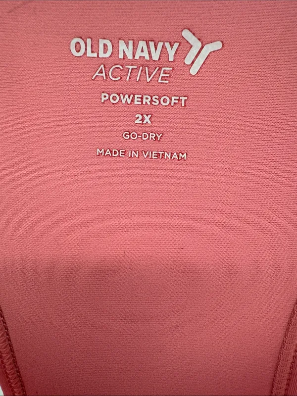 Old Navy Active Dusty Rose Racerback Mini Athletic Dress 2X tennis pickleball - Image 9