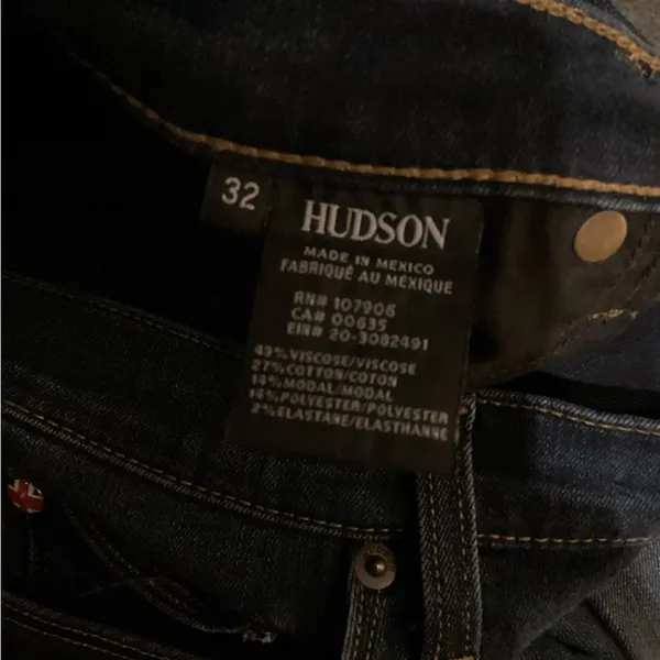 Hudson Jeans Dark Blue Denim Jeans - Image 4