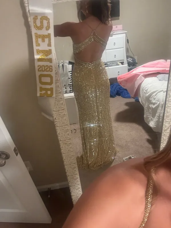Gold Jovani Prom Dress - Image 2