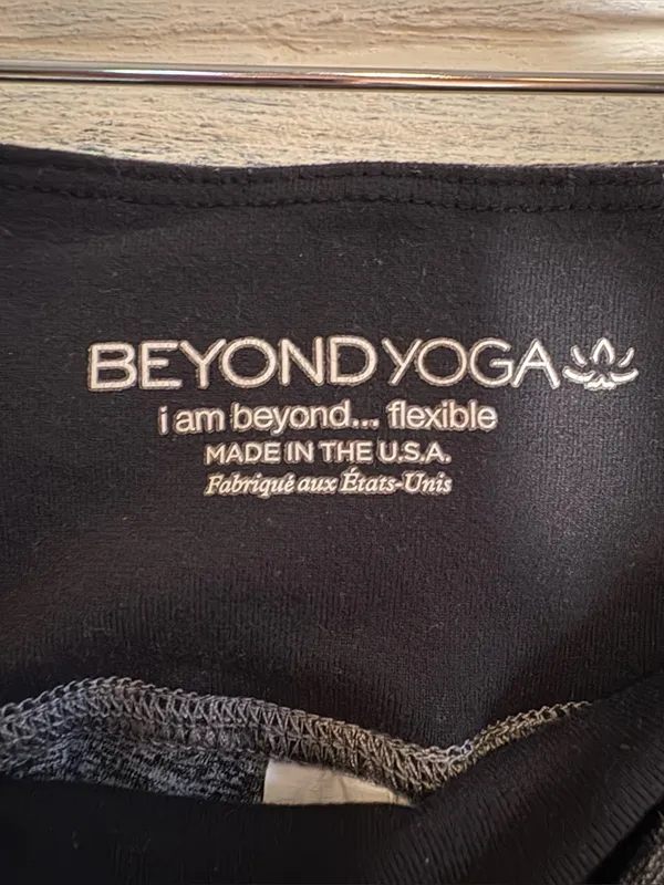 Beyond Yoga Leggings Strappy Ballet Spacedye Gray XS - Image 6