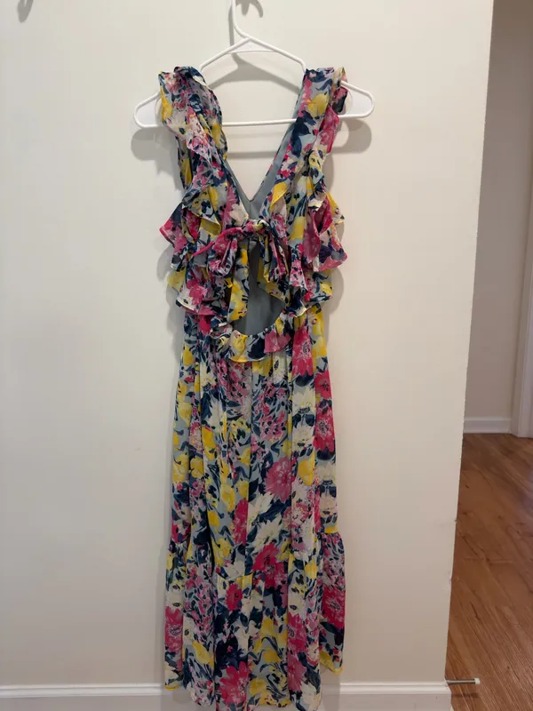 Flower Maxi Dress Multiple Size XS - Image 2