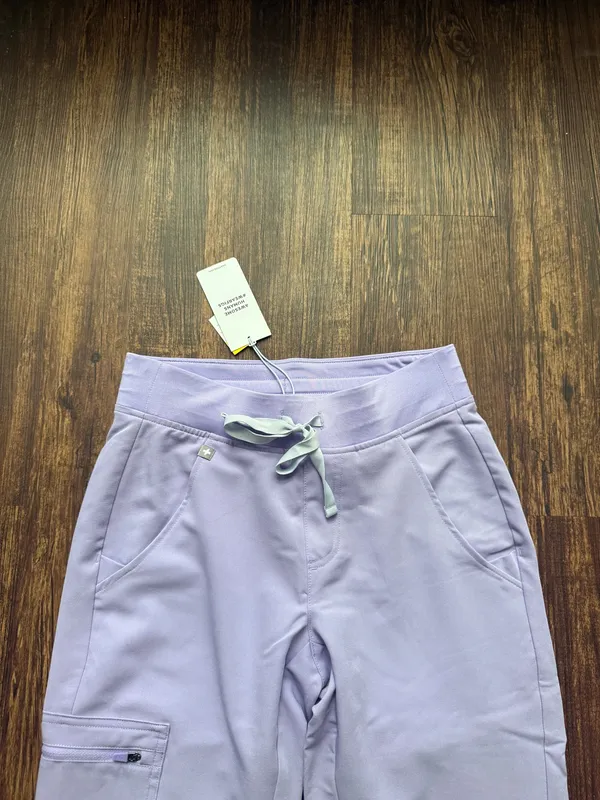 NWT FIGS Women’s Lavender Dew Purple Zamora Jogger Scrub Pants - Size XXS - Image 5