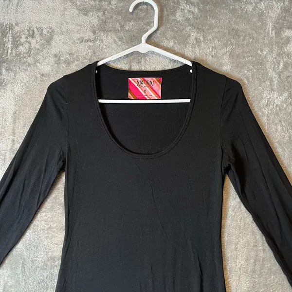 Nation LTD Women’s Black‎ Dress Sz 2 - Image 2