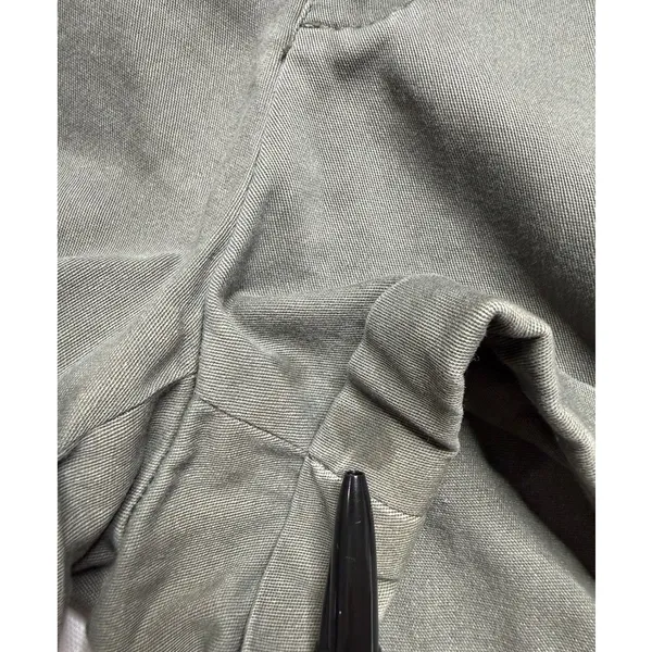 Forever 21 Olive Khaki Chino Shorts L Cuffed Preppy Utility - Image 6
