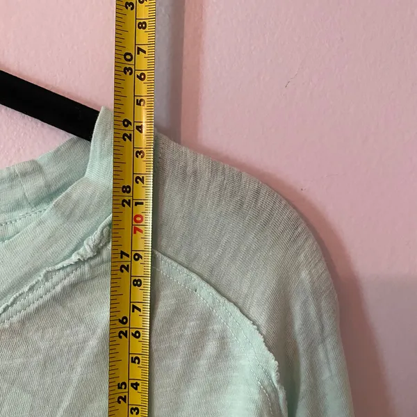 We The Free Teal Blue Oversized Long Sleeve Loungewear Top Women's size Medium - Image 7