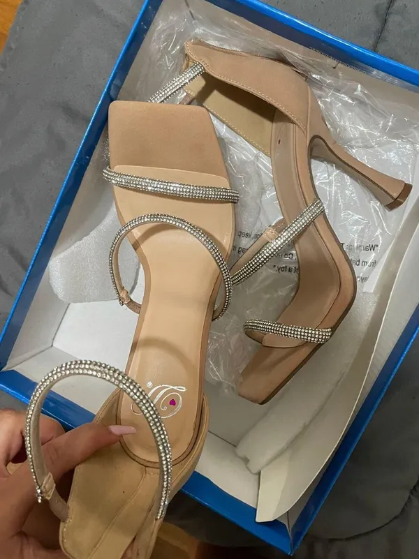 nude heels Tan Size 8 - Image 2