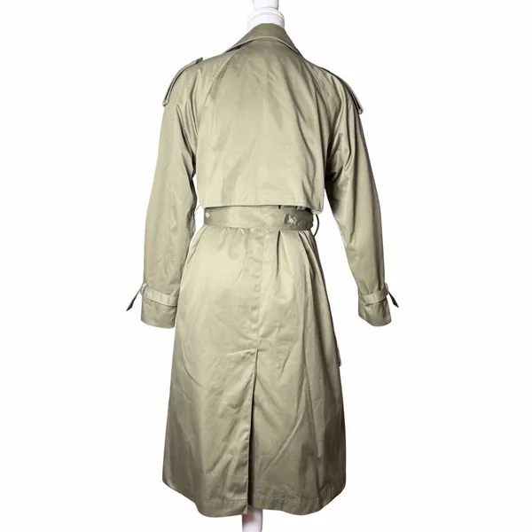 Vintage Worthington Made in Poland Long Double Breasted Trench Coat Women's 8 - Image 2