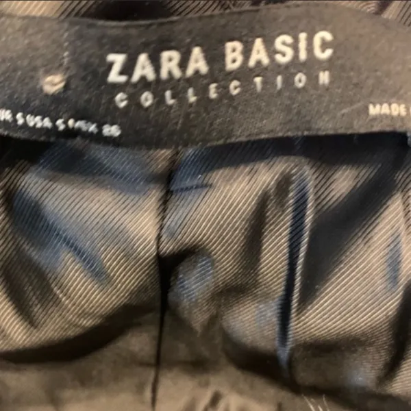 Zara tricolor‎ texturized faux fur jacket - Image 8