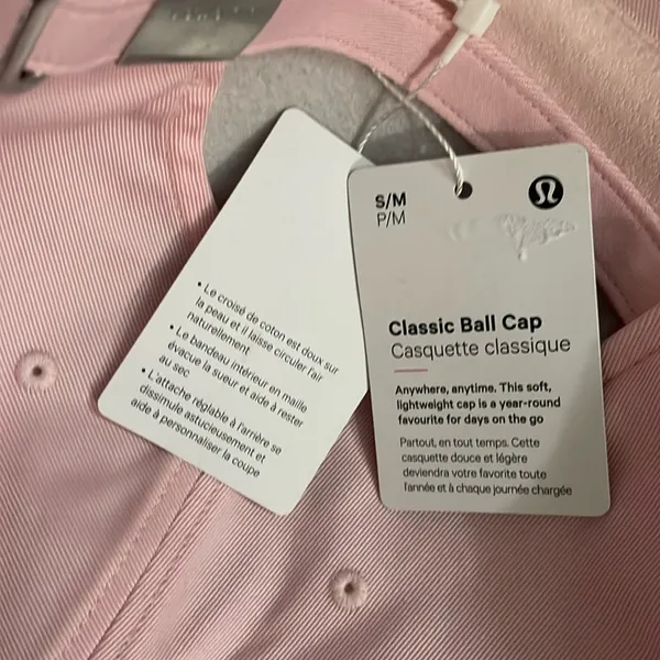NWT Lululemon Unisex Classic Ball Cap Wordmark Strawberry Milkshake Sakura Pink - Image 8