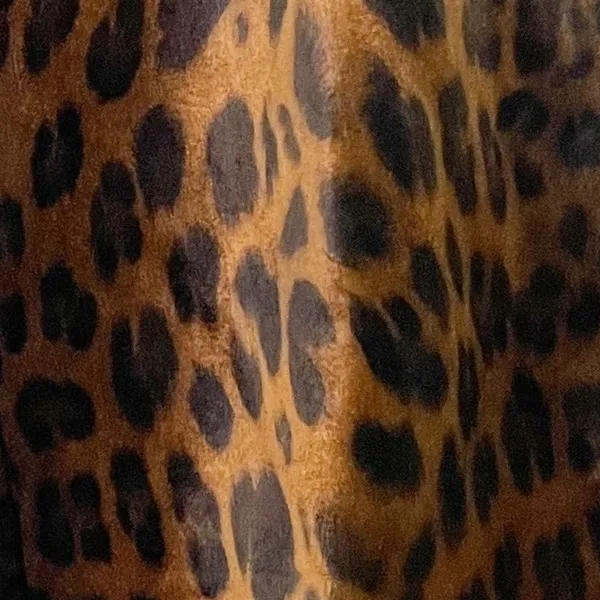 Cabi Party Velvet Pant Leopard Print Wide Leg Trousers Brown Black Size Large - Image 11