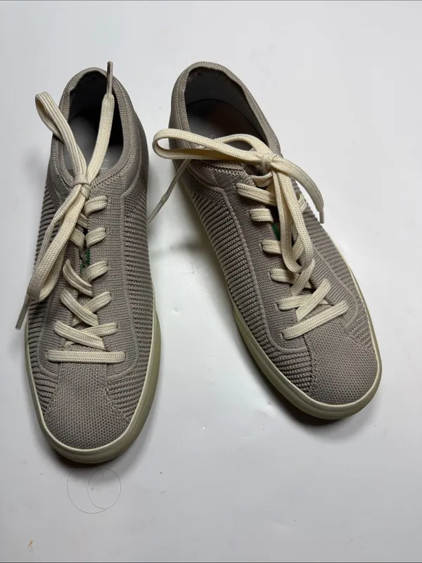 Rothy's The Lace Up Sneaker in a gray color S-557 Sz 8 - Image 2