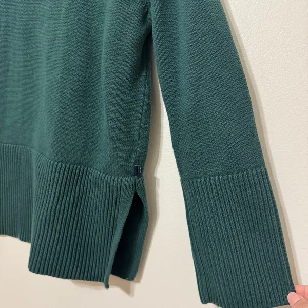 GAP Knit Green Sweater Size Medium Women’s Cotton - Image 5