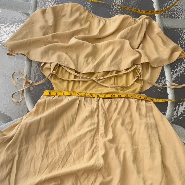 Anthropologie Fore Yellow V-Neck Dress - Image 12