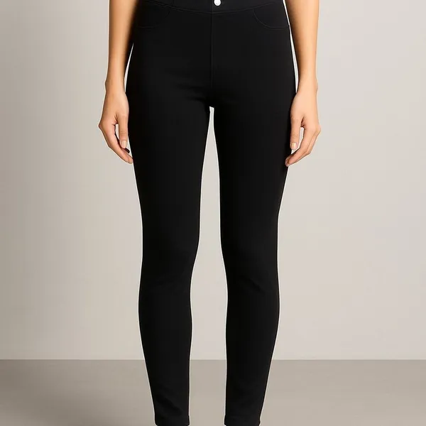 Simply Vera Vera Wang Women Jeggings Black Slim Fit Stretch Small - Image 2