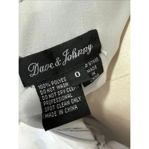 Dave & Johnny Grey Navy Blue Beaded Prom Dress Formal Ball Gown $438 0 - Image 10