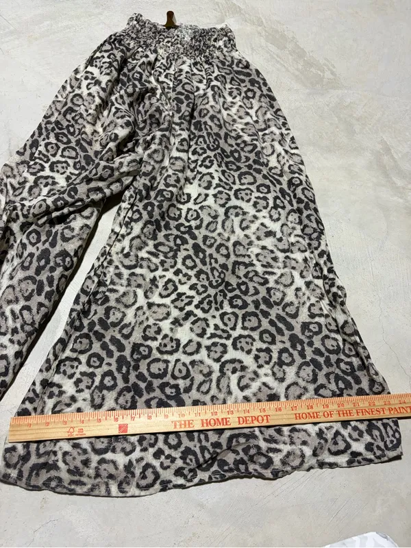 Donna Donna Leopard Print Wide-Leg Pants Italy - Image 4