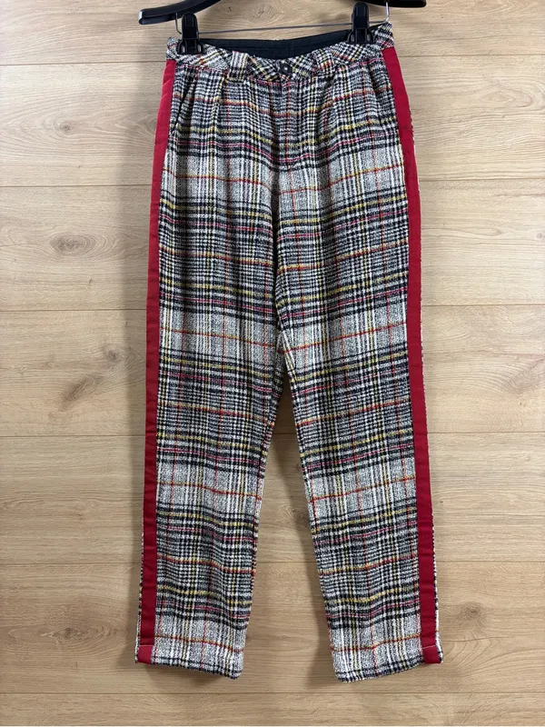 Free People Retro Plaid Pants Size 0 - Image 2