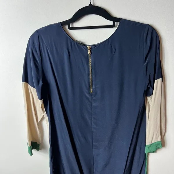 Club Monaco silk color block‎ dress women’s size 2 - Image 9