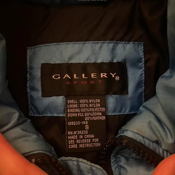 Blue Gallery Sport puffer jacket #pufferjacket No flaws Never wear Size small - Image 3