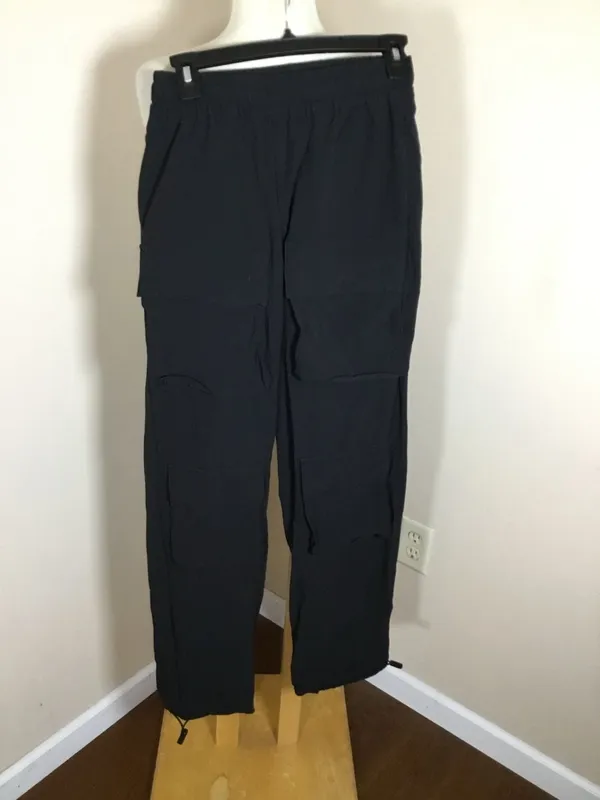 Alo Yoga Black Nylon Spandex Cargo Jogger Athletic Pants Women's Size S - Image 4