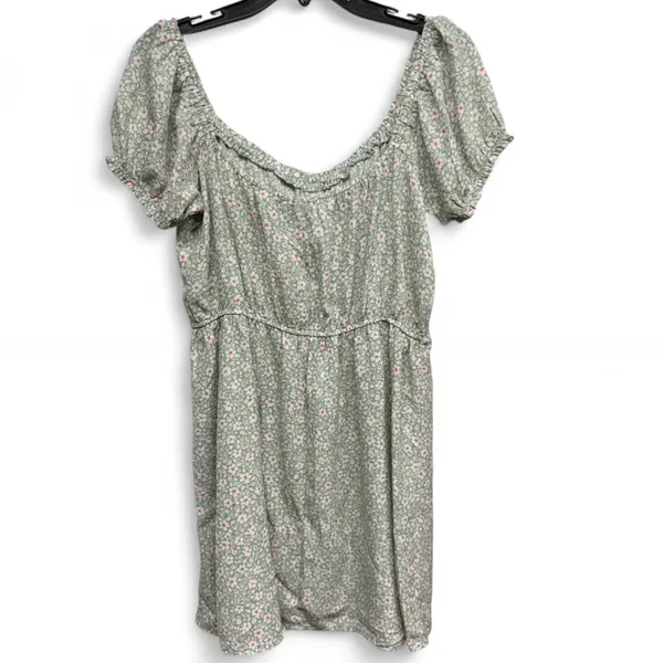 Trixxi Sage Floral Mini Dress - Image 5