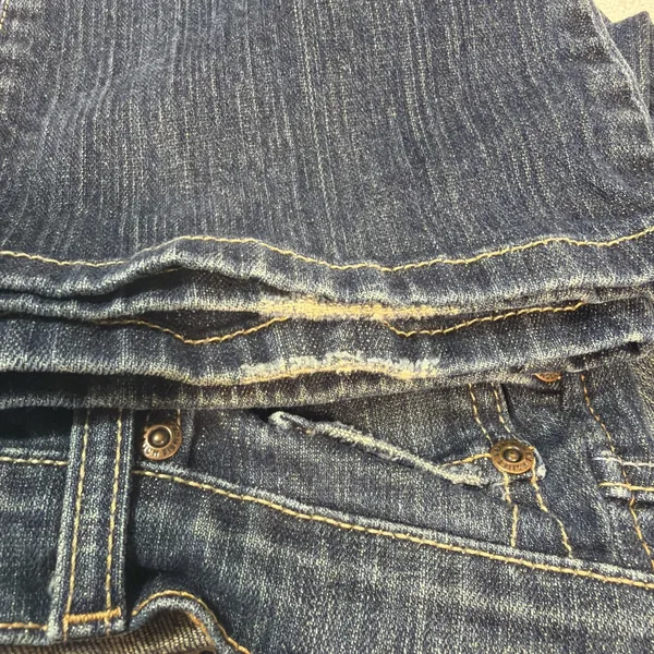 Abercrombie & Fitch Y2K‎ Jeans Womens 2S Blue Denim Madison Flare Distressed VTG - Image 13