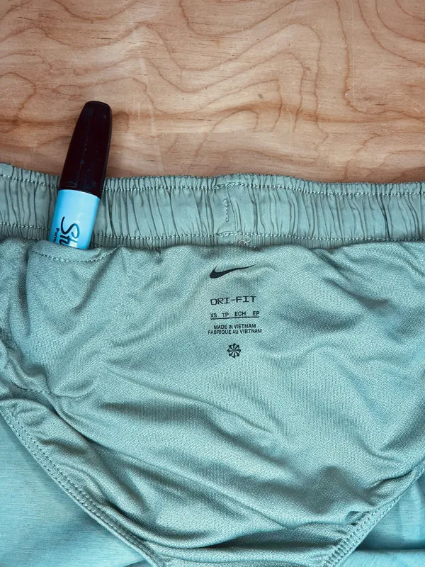 Nike Tempo Mossy Green Running Shorts - Image 3