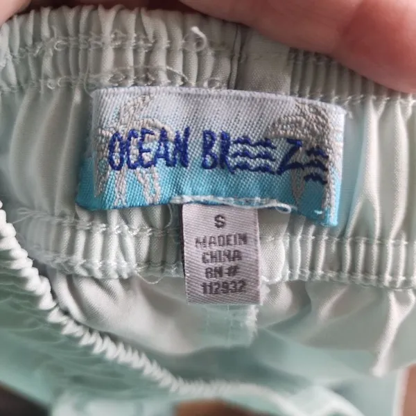 OCEAN BREEZE Womens Shorts Size S Light Blue‎ Athletic Lounge Drawstring Hem - Image 5